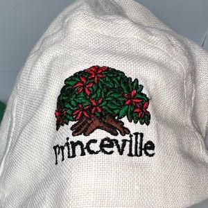 Princeville Hat, linen 7 panel. New with tags embroidered logo on left side